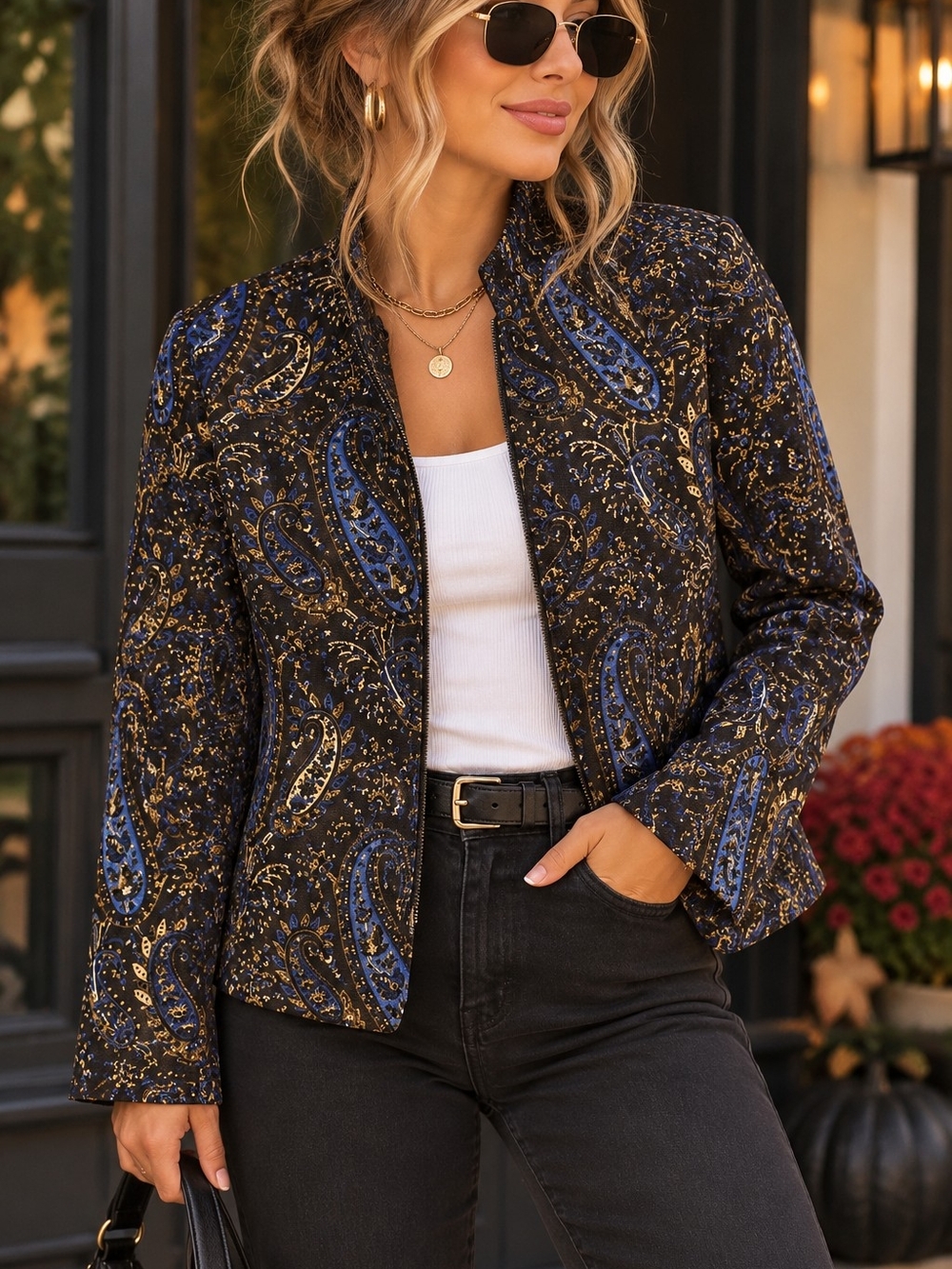Dark Academia Grunge Vintage Inspired Requirements Vintage 90s Paisley Jacket